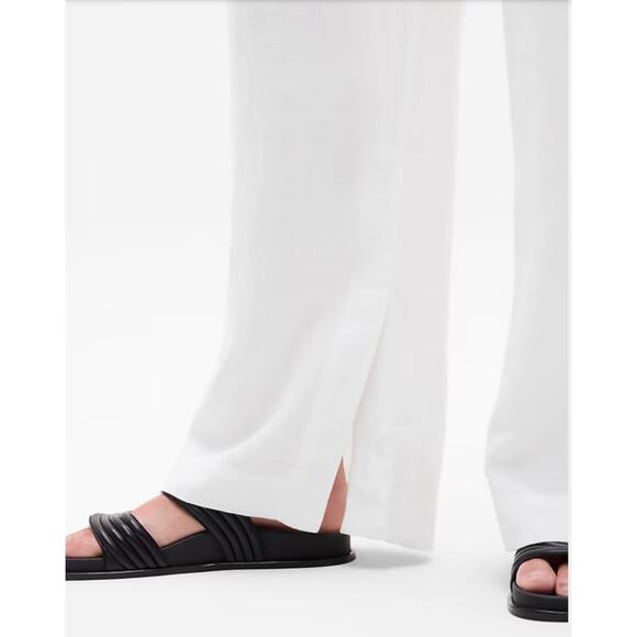 Athleta Retreat Linen Wide Leg Pant NWOT PLUS Sz. 22W Calla Lilly Ivory Beach - Picture 4 of 5